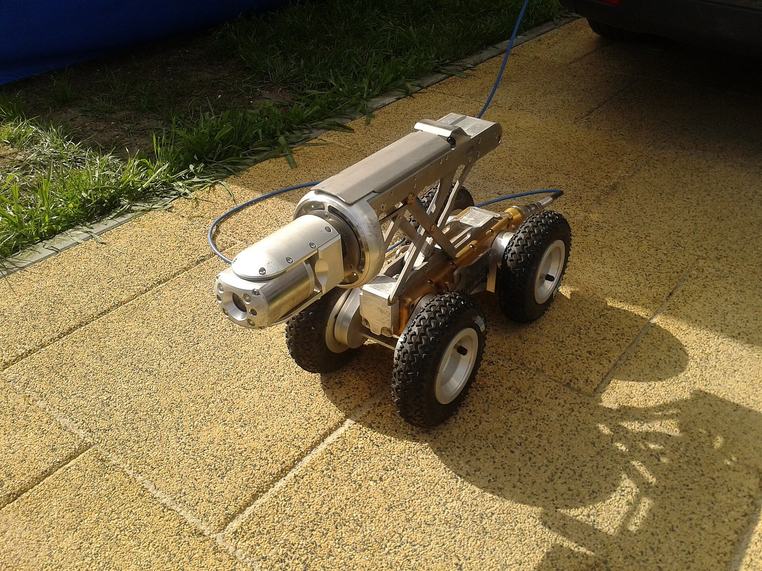 Robotic crawler camera for sewer inspection